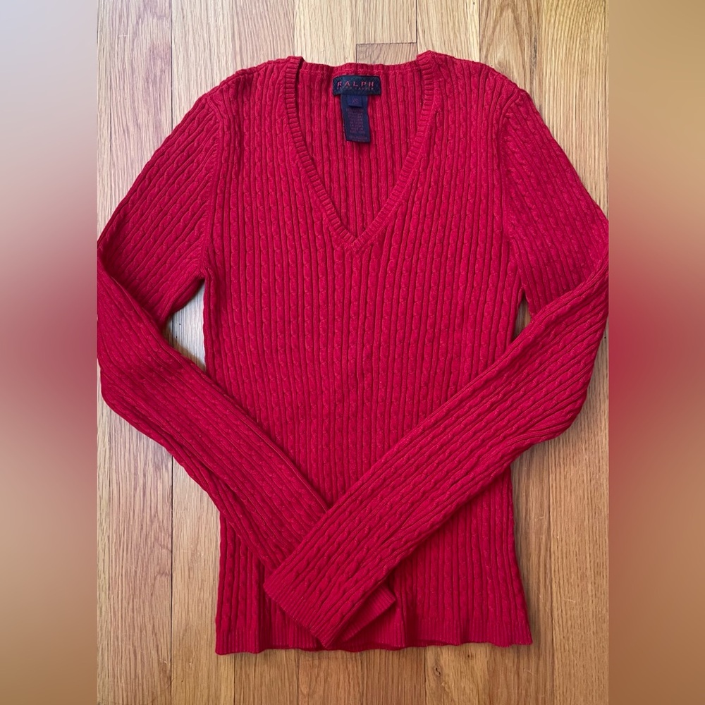 Ralph Lauren
Red Cotton Sweater